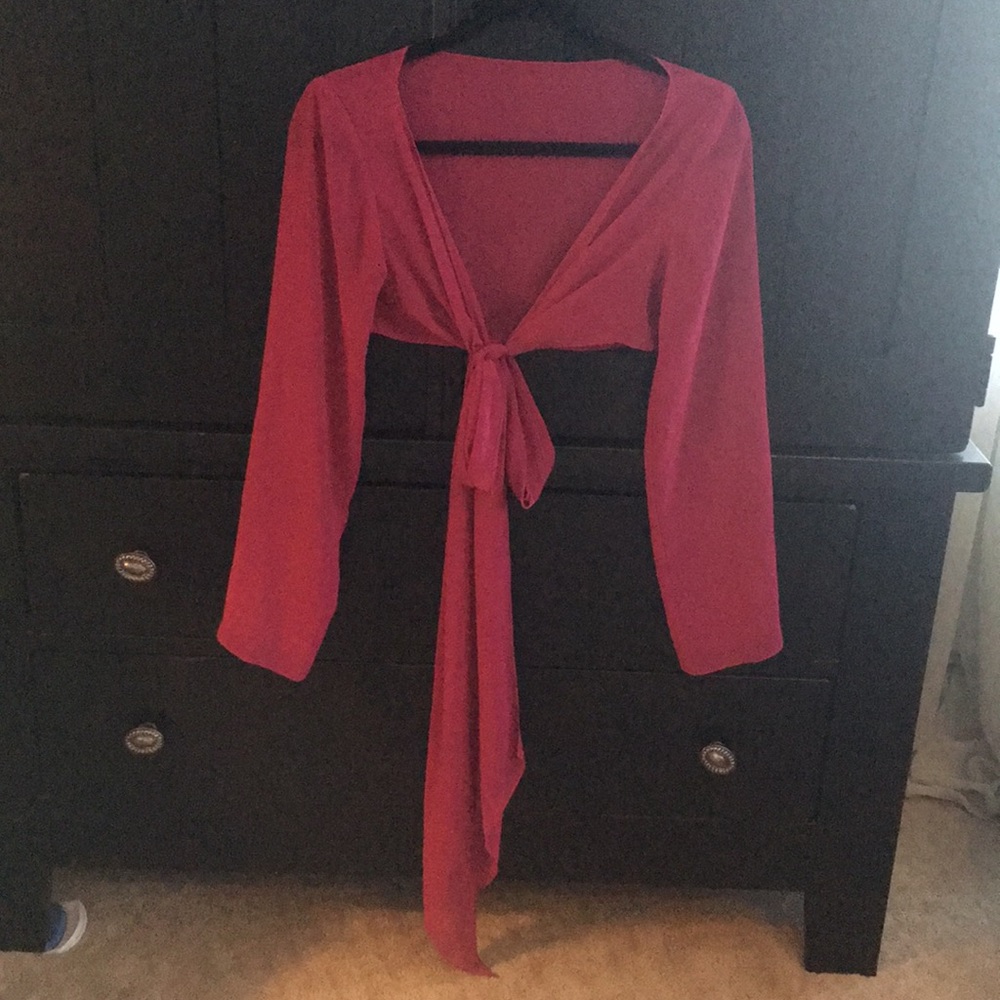 Chiffon wrap shrug